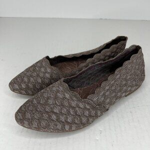 Skechers Womens Flats Dark Taupe Textile Upper Air Cooled Memory Foam Size 9